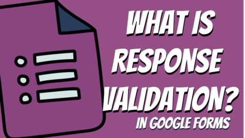 What is Response Validation in Google Forms for Social Media