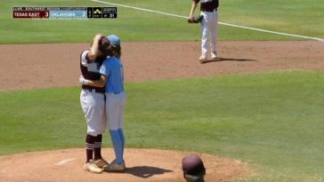 Little League batter hugs pitcher who hit him in head with ball