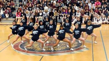 Central High Cheerleaders Dance at Pep Rally