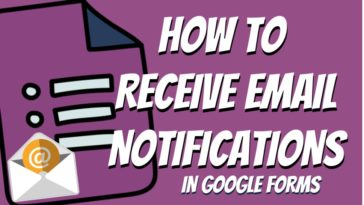 Email Notifications in Google Forms
