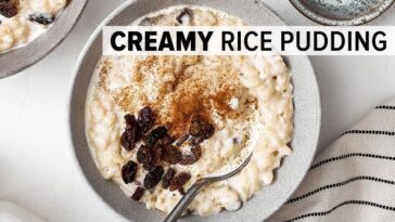 Comforting Creamy Rice Pudding: A Winter Delight