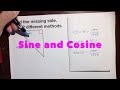 Finding Missing Sides with Sine and Cosine