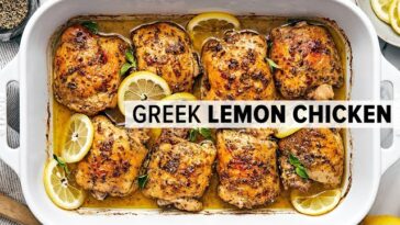 Greek Lemon Chicken: A Flavorful Chicken Thigh Delight