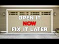 Open Your Garage Door Manually: A Quick Guide