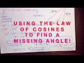 Unveiling Angles with the Law of Cosines