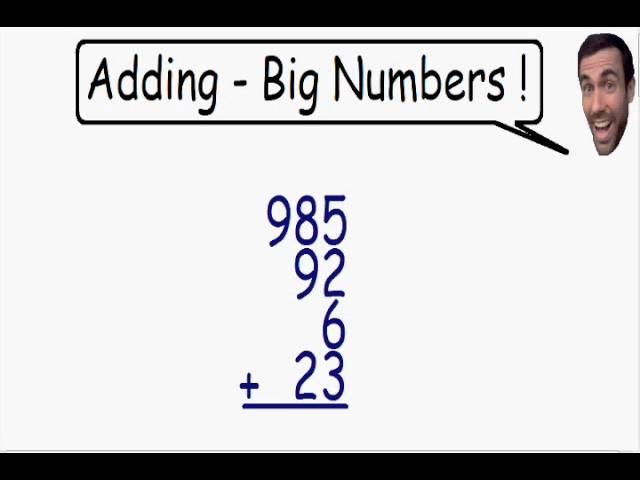 Adding Large Numbers: A Simple Guide | SchoolTube