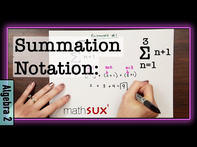 Summation Notation: A Comprehensive Guide | SchoolTube